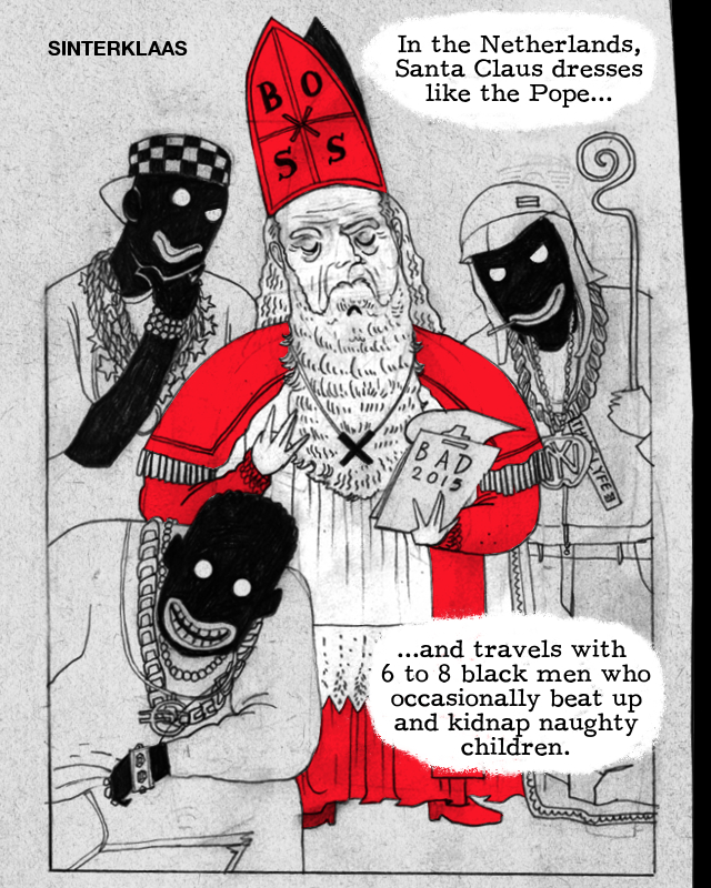 Artwork from 'Santa Clones' comic.